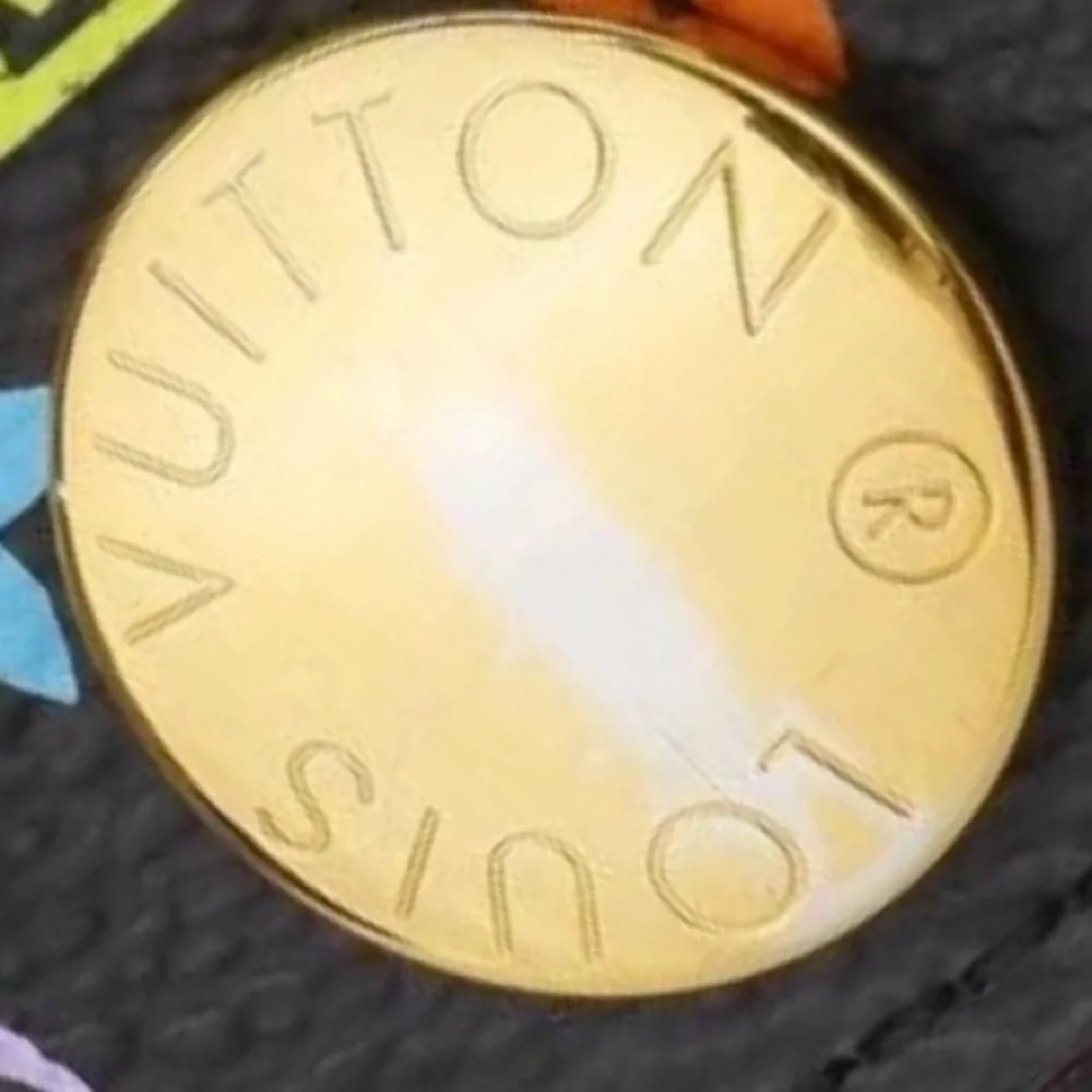 Authentic  Louis Vuitton Murakami Sarah Wallet – Black Multicolor - Picture 10 of 12